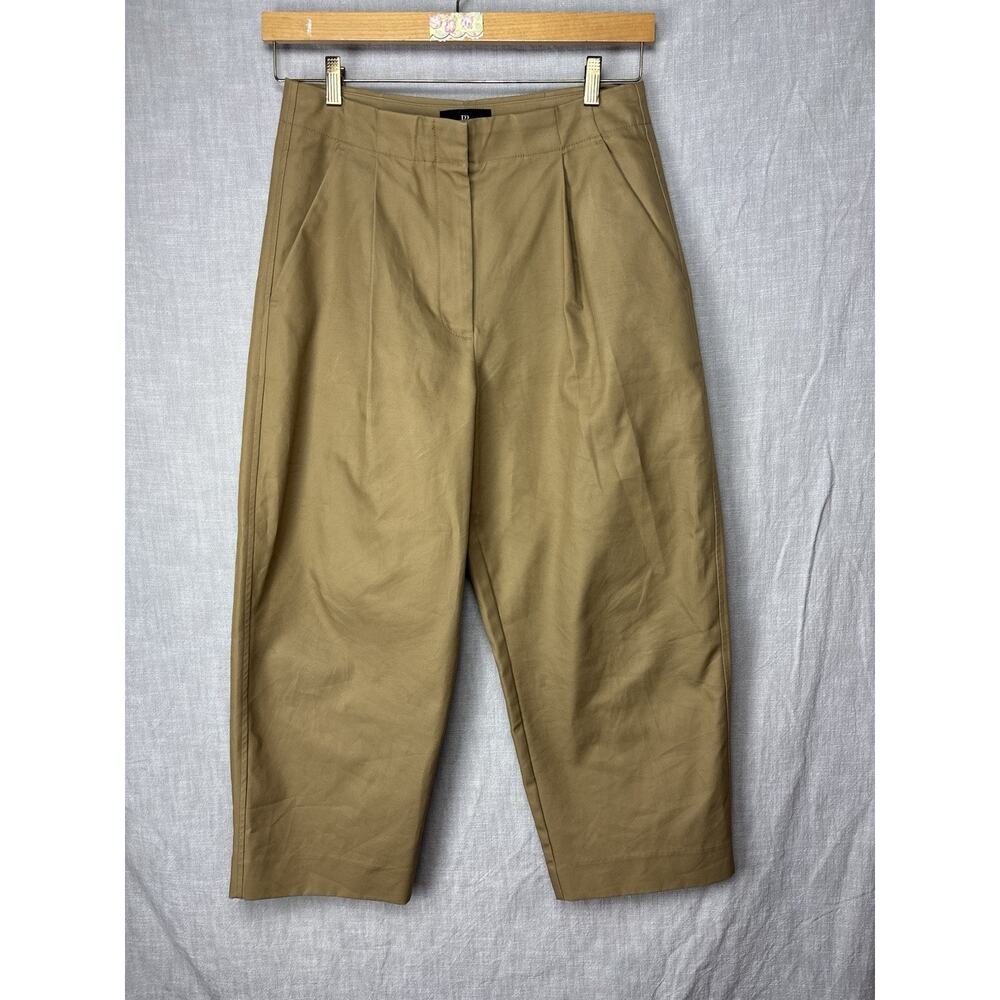 Banana Republic Womens Barrel Leg Pants 10 Brown Utility Boho Casual